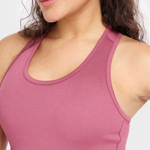New Fashion Women Thin Strap Seamless Sports Bra High Impact Fitness Yoga Gym Workout Crop <b>Top</b> Lightweight Breathable Custom Pri - Product Image 4