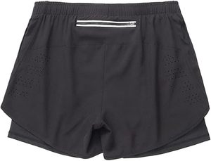 Custom Logo Men's Double <b>Layer</b> Blank Sports Athletic Workout Running Gym Shorts With Liner Breathable 2 In 1 Activewear Shorts - Product Image 3