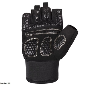 Guantes de Gimnasio GEO BROTHERS de Medio Dedo, Transpirables, Antideslizantes, de Cuero Ligero, con Cierre de Tirón, Unisex - Product Image 5