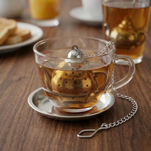 Infuseur à thé moderne en forme de bouilloire antique à bas prix avec poignée en chaîne, idéal pour les coffrets cadeaux, la maison et l'hôtellerie - Product Image 6