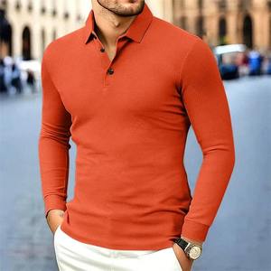 เสื้อโปโลแขนยาวผู้ชายสไตล์ลำลองธุรกิจสีพื้น รุ่นใหม่ปี 2026 แฟชั่น ระบายอากาศได้ดี สวมใส่สบาย ใช้งานได้หลากหลาย - Product Image 1