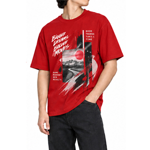 T-shirts imprimés graphiques pour hommes de qualité supérieure, en coton doux, style streetwear - Product Image 4