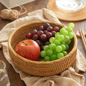 Latest Premium Quality Rattan <b>Basket</b> <b>For</b> Pantry <b>Bathroom</b> And Laundry <b>Storage</b> Durable Handmade Rattan <b>Basket</b> With Flexible Design - Product Image 2