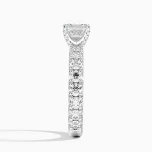 Bague BOJ 0118 en argent 925, coupe Asscher, sertissage à griffes Ellora, solitaire en diamant, 2 carats, couleur D, VVS1, moissanite certifiée GRA - Product Image 3