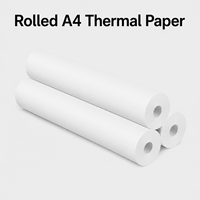 Rollos de Papel Térmico A4 de Secado Rápido, Impresión Nítida, Alto Brillo, Revestimiento Suave, Libre de BPA, para Documentos de Oficina