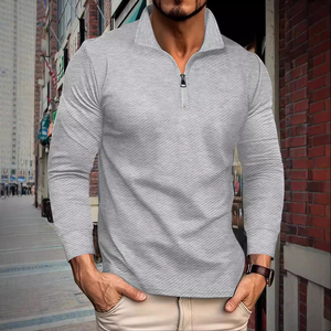 Men's Zipper-<b>Up</b> Solid Knitted Eco-Friendly Hooded Sports <b>Cardigan</b> Slim Fit Winter Sweatshirt - Product Image 5