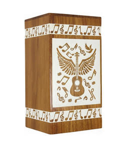 Urnes funéraires en bois modernes de style américain faites à la main pour hommes et femmes, décoratives, pour enterrement, à bas prix - Product Image 3