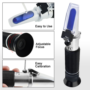 Refractómetro Brix Portátil Universal con ATC, Medidor de Contenido de Azúcar para Cerveza, Mosto, Vino, Fermentación, Jugo de Frutas, Líquido de Corte - Product Image 5