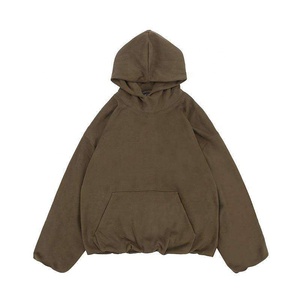 Sudadera con Capucha Extra Grande para Hombre, Color Azul Sólido, Manga Larga, Sudadera con Capucha Informal - Product Image 5