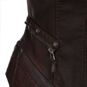 Chaqueta de Cuero para Mujer, Nueva, Transpirable, de Último Diseño, a la Moda, de Alta Calidad, Resistente al Viento y al Agua, Recién Llegada - Product Image 2