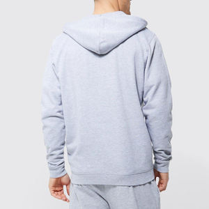 Customized Embroidered Fitness Wear <b>Zip</b> up Hoodie Custom Brand Logo Hot Sale Regular Fit Men's Fleece Hoodies Latest Style - Product Image 3
