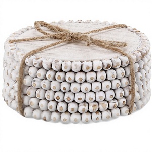 New Style Eco-Friendly Wooden Square <b>Coasters</b> Holder Customized Reusable <b>Coasters</b> <b>Table</b> Display Mats Hotel Home Asian Zen Design - Product Image 3