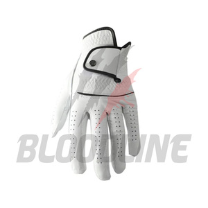 Guantes de motocicleta de cuero Bloodline, guantes deportivos negros para ciclismo, guantes de cuero sin forro hasta la muñeca - Product Image 3