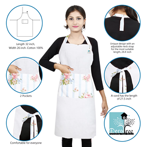 High Quality Premium Printed Professional <b>Kitchen</b> Restaurant Use Classic Cooking <b>Apron</b> Eco-Friendly Washable Breathable - Product Image 4