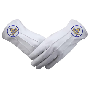 Regalia Masonic <b>Gloves</b> Heat-Transfer Printed White Outdoor Ceremony Cotton <b>Gloves</b> for Freemasons Quick Dry Breathable - Product Image 5