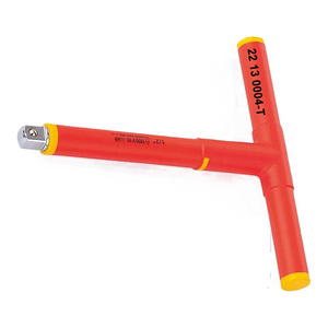 Llave de tubo con mango en T de 1/2 pulg. x 197 x 206.5 mm de longitud, aislada para 1000V, con certificado GS-VDE - Product Image 1