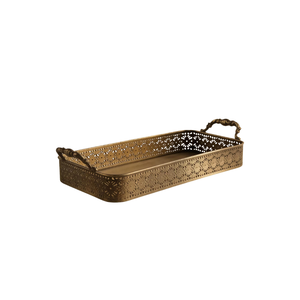 Bandeja de Cobre Puro Hecha a Mano, Martillada, para Servir, Decoración del Hogar, Bienestar, Yoga, Meditación, Ecológica, Vida Moderna - Product Image 3