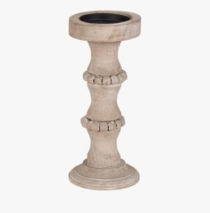 Porte-bougie en bois rustique de luxe, accent décoratif pour table, entrée et salon, au meilleur prix - Product Image 1