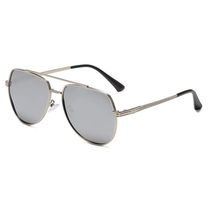 2025 New Sunglasses for Men Vintage Alloy Pilot Brand Gradient <b>Sun</b> Glasses Female Metal Oval <b>Shades</b> Black Brown - Product Image 6