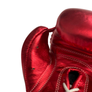 Guantes de Boxeo 'No Boxing No Life' con Cierre de Cordones, para Muay Thai y Artes Marciales, Personalizados, 100% Cuero Genuino, Profesionales y Ligeros - Product Image 5