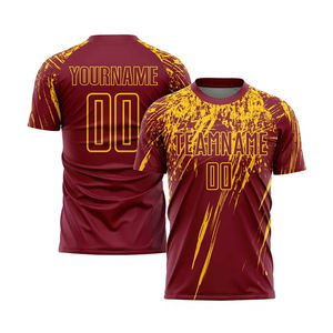 ชุดกีฬาทีมมืออาชีพ เสื้อฟุตบอลชายแบบซับลิเมชั่นเต็มตัว พร้อมโลโก้สโมสร พิมพ์ลายเสื้อ ถุงเท้าสไตล์ปี 2026 - Product Image 5