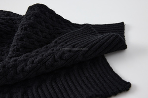 Custom Logo Men's Winter Acrylic Infinity <b>Scarf</b> Thick Ribbed Knit Breathable Circle Loop <b>Neck</b> Warmer for Cold Weather - Product Image 2