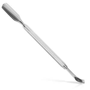 Pousse-cuticules en acier inoxydable à double extrémité pour manucure et pédicure - Product Image 1