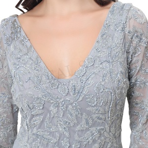 Vestido de fiesta de mujer bordado a mano a la moda para ropa de fiesta, ropa de noche diseños personalizados con logotipo al por mayor - Product Image 6