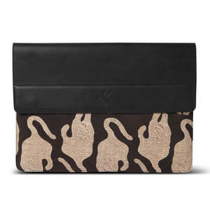 Housse pour ordinateur portable en cuir véritable, motif personnalisé, logo sur mesure, sacoche pour ordinateur portable de voyage d'affaires - Product Image 2