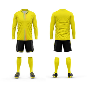 Conjunto de Uniforme de Fútbol Unisex, Estampado de Camuflaje Naranja, Jersey con Impresión Digital, Manga Larga, Transpirable, Poliéster, Adulto, Fusión sin Costuras - Product Image 3