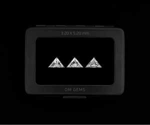 OM GEMS Diamante Cultivado en Laboratorio de 5.2 x 3.2 MM, Corte Triangular, Diamante Suelto Melee, Diamante Creado en Laboratorio para la Creación de Joyería Personalizada - Product Image 4