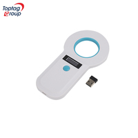 Lector de Microchip RFID 134.2KHz FDX-B EMID W90B, Portátil, Resistente al Agua, de ABS, Escáner para Animales, Perros, Gatos, con USB