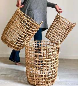 Rectangular Woven Rattan Pantry <b>Storage</b> <b>Basket</b> Kitchen Cabinet Food Organizer Box Decorative Woven Bin Direct - Macy - Product Image 4