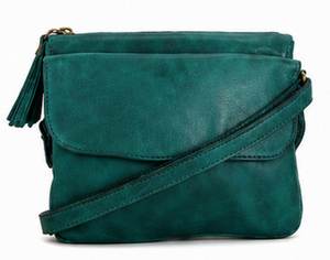 Bolso Bandolera Gravs Hecho a Mano de Cuero Genuino Estilo Bohemio Vintage para Mujer, Moda Primavera, Correa Ajustable, Cierre de Cremallera - Product Image 1
