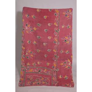 Couverture Kantha indienne faite à la main, motif floral vintage, en coton, réversible, style bohème, écologique, lavable, pour toutes les saisons, pour la maison et la literie - Product Image 1