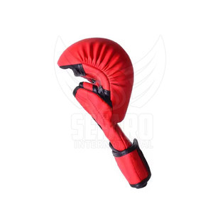 ถุงมือฝึกซ้อม MMA หนังแท้ ปักโลโก้ได้ สำหรับเด็ก แบบครึ่งนิ้ว - Product Image 6