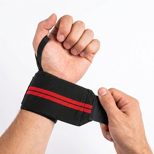 Bande de poignet de sport élastique et absorbante de qualité supérieure pour la gym, vente en gros, idéale pour l'entraînement en salle de sport - Product Image 4