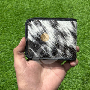 Premium Vintage Fur Cowhide <b>Wallet</b> Mens Handmade Leather Card <b>Holder</b> With Authentic Western Look Cowhide <b>Wallet</b> - Product Image 5