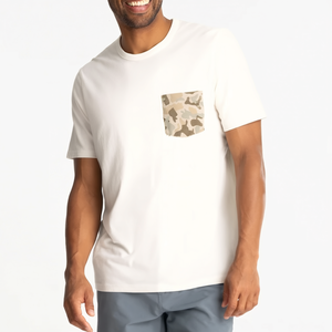 Chemise de pêche en popeline à manches courtes pour homme, avec logo personnalisé, anti-transpiration, poche camouflage, idéale pour l'été et les jeunes. - Product Image 3