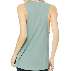 Quick Dry Breathable Women's Jersey Tank <b>Top</b> Front Logo Sleeveless Workout Wear <b>Low</b> Price Wholesale - Product Image 3