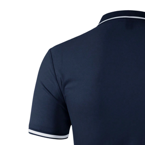 <b>Mens</b> Pique Polo <b>Shirt</b> Short Sleeve Casual Golf Tennis <b>Shirt</b> For Chest Pocket Contrast <b>Collar</b> Breathable Summer Casual Wear Top - Product Image 4