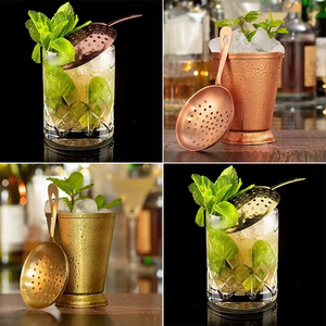 Vaso Julep de Acero Inoxidable Plateado, Dorado y Cobrizado para Bartender, con Logotipo Personalizado - Product Image 4