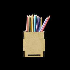 Porte-stylo en bois MDF personnalisé par sublimation, porte-crayons, cadeau pour étudiant, porte-stylo de bureau, papeterie de table - Product Image 3