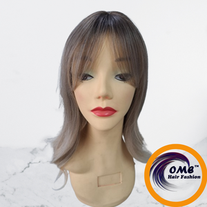 Peluca Larga con Frente de Encaje, Ondulada y Lisa, de Fibra Resistente a Altas Temperaturas, de Aspecto Natural, Sin Pegamento, con Gorra de Malla Semi-Elastica - Product Image 2