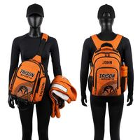 Mochila Deportiva Premium de Poliéster 600 GSM para BJJ, Verde Neón con Panel Negro, Logotipo Personalizado, Equipo de Entrenamiento