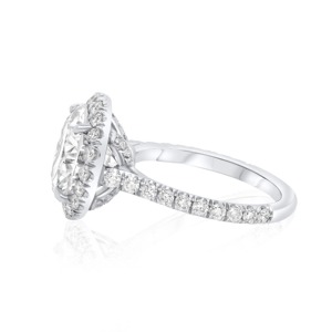 Anillo Halo con Incrustaciones de Diamantes Cultivados en Laboratorio de 2 Quilates - Product Image 2