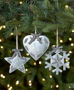 Ornement de Noël en métal pour l'extérieur, pièce décorative durable pour arbre de jardin et décoration de fête - Product Image 4