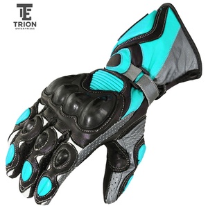 Gants en cuir véritable pour motocross, course automobile, sport, imperméables, nouvelle conception pour hommes, gants de moto - Product Image 5