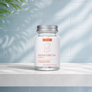 [FROM OREUM] Dentifrice solide pour voyages d'affaires, saveur mandarine de Jeju, 60 comprimés, pour trousse de toilette de vacances et de voyage - Product Image 2