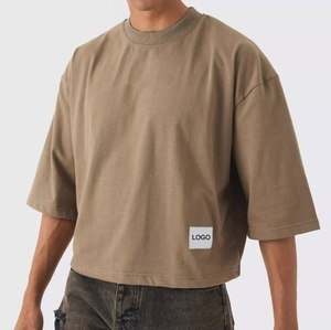 เสื้อยืดครอปท็อปผู้ชาย สไตล์สตรีท น้ำหนักเบา ระบายอากาศได้ดี แฟชั่นลำลอง ใส่ได้ทุกวัน - Product Image 3